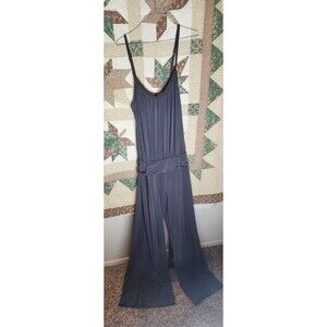 Express Charcoal Grey Wide Leg Jumpsuit Spaghetti Strap Size S